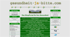 Desktop Screenshot of gesundheit-ja-bitte.com